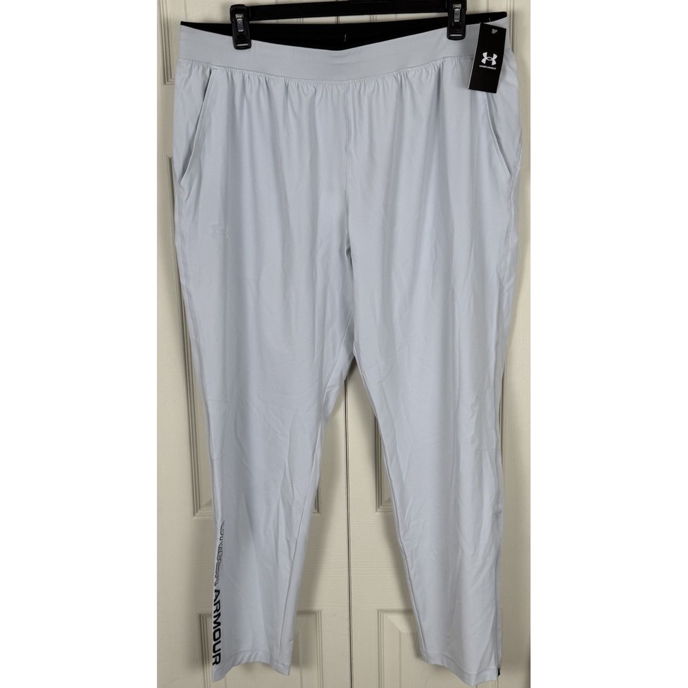 Under Armour Men's UA Storm Run‎ Pants XXL Gray Zip Ankle Train Athletic Soccer